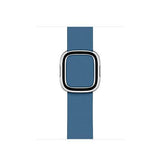 Apple Cape Cod Blue / 44MM Rose gold Modern Buckle Leather Band for Apple Watch 44mm 40mm  42mm 38mm Replacement Wristband for iWatch Series 4 3 2