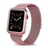 Apple Case+watch strap for Apple Watch 3 iwatch band 42mm 38mm Milanese Loop bracelet Stainless Steel watchband for Apple Watch 4 3 21