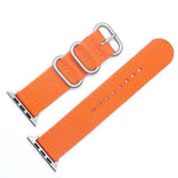 Apple China / Silver-Orange / For iwatch 38mm Watchband For Apple Watch Band 42mm 44mm Nylon NATO Sport Strap 38mm 40mm iWatch Bands Accessories Bracelet Series 4 321
