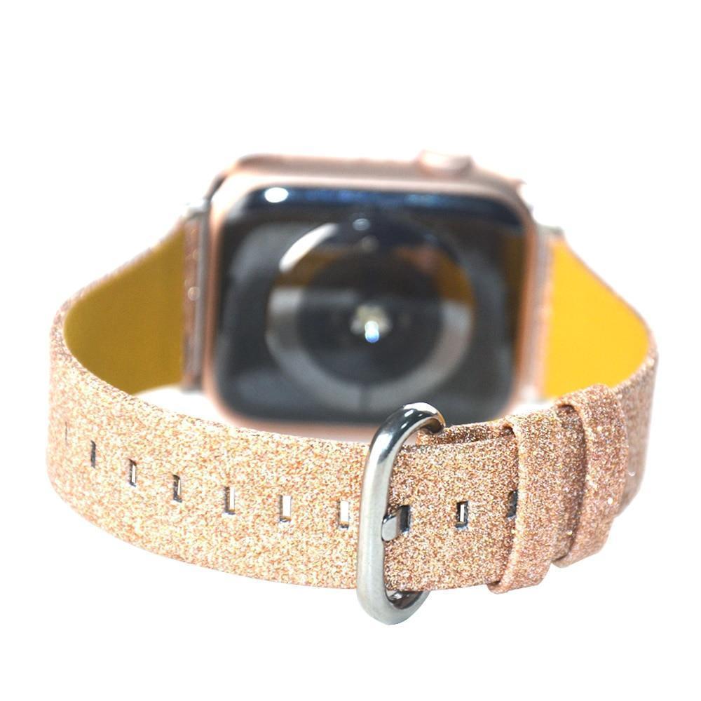 Apple Christmas Shiny Glitter Leather Bling Luxury Bracelet Strap for Apple Watch Band Series 4 3 2 1 for iwatch 40MM 44MM 38MM 42MM