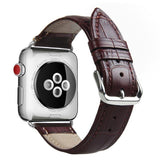 Apple crocodile-brown / for 38mm and 40mm High quality Leather loop for iWatch 4 40mm 44mm Sports Strap Single Tour band for Apple watch 42mm 38mm Series 1&2&3