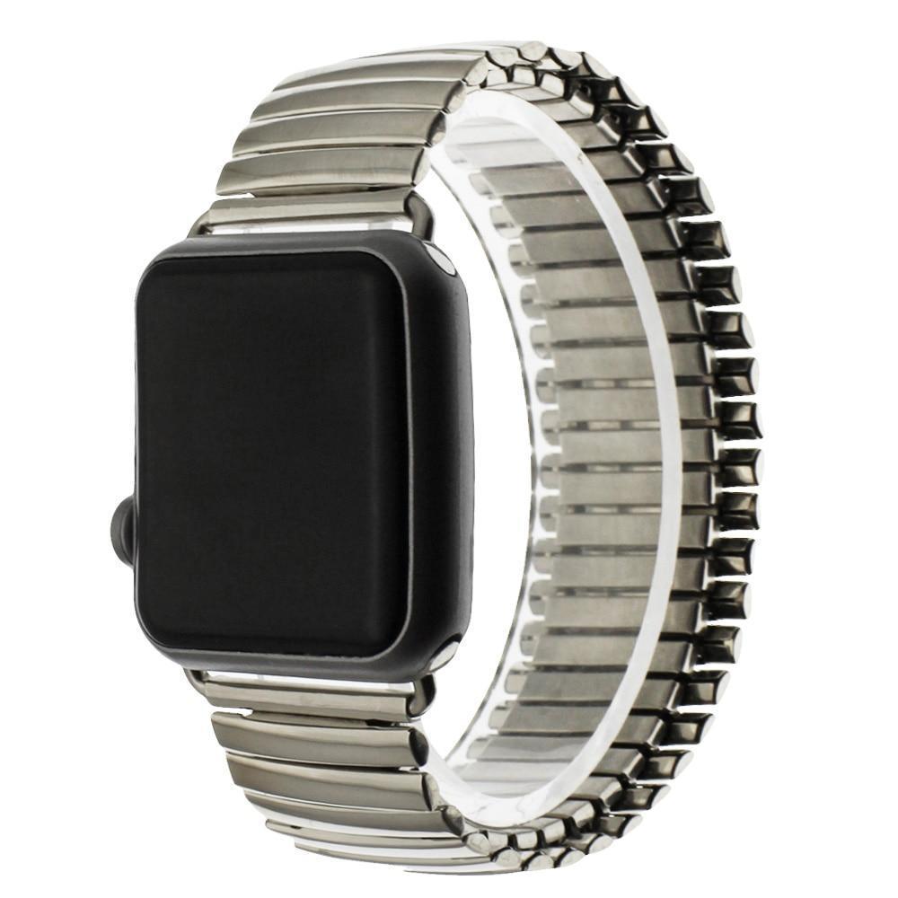 Apple Elastic Watchband Stainless Steel for Apple Watch 38mm 42mm iWatch 1/2/3/4 All Versions 40mm 44mm Metal Strap Strech Band Loop
