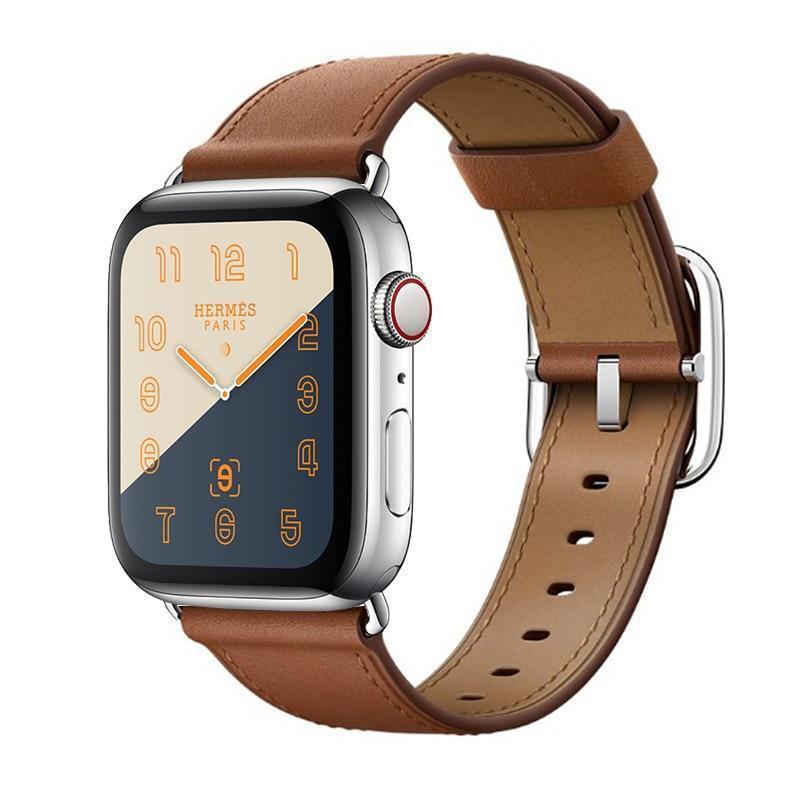 Apple Faux Leather classic band For apple watch series 4 3 2 1 iwatch strap 38 40MM 42 44mm single tour bands