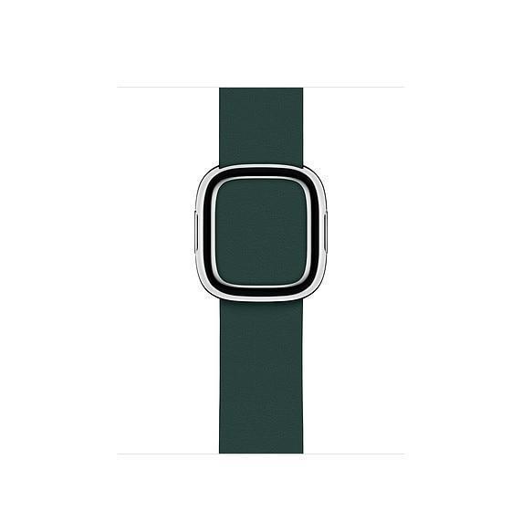 Apple Forest Green / 44MM Rose gold Modern Buckle Leather Band for Apple Watch 44mm 40mm  42mm 38mm Replacement Wristband for iWatch Series 4 3 2