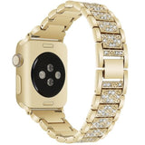 Apple gold / 38mm/40mm Apple Watch bling band, women Diamond rhinestone stainless steel strap bracelet, iWatch series 5 4 3 , 40mm 44mm 38mm 42mm