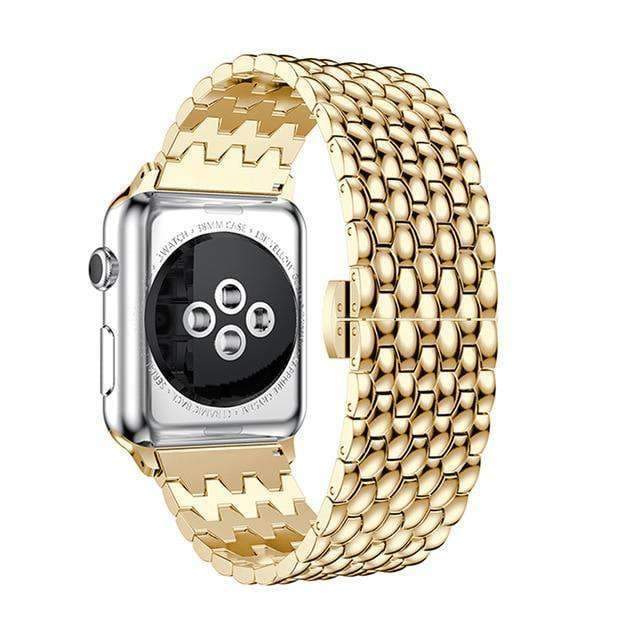 Apple Gold / 38mm / 40mm Apple Watch Series 5 4 3 2 Band, Business Professional Style, Stainless Steel Strap Watch Band 40mm 44mm 38mm 42mm