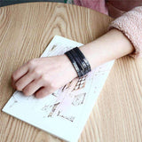 Apple Hematite Beads Apple Watch Strap V Shape Watchband For iWatch Men Women  44mm/ 40mm/ 42mm/ 38mm Elastic Bracelet Replacement Wrist Band