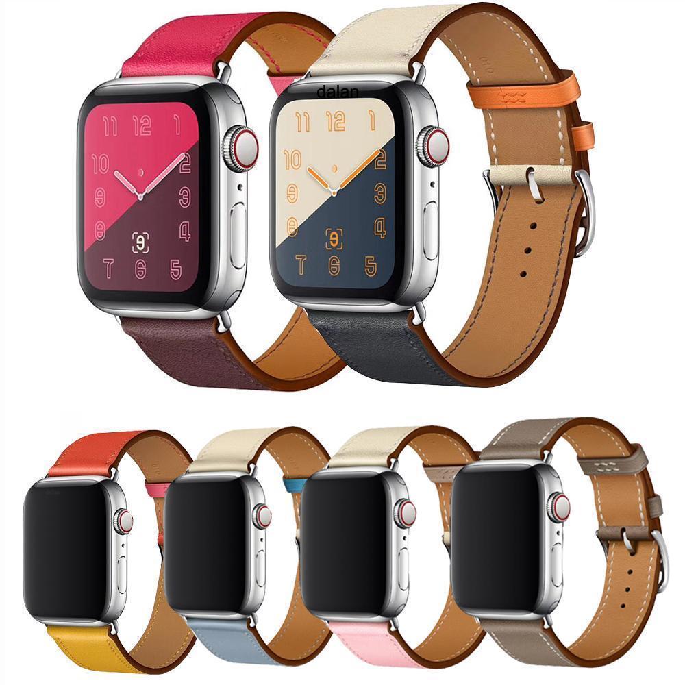 Apple High quality Leather loop for iWatch 4 40mm 44mm Sports Strap Single Tour band for Apple watch 42mm 38mm Series 1&2&3