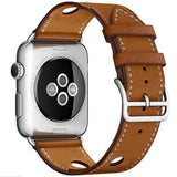 Apple hole-brown / for 38mm and 40mm High quality Leather loop for iWatch 4 40mm 44mm Sports Strap Single Tour band for Apple watch 42mm 38mm Series 1&2&3