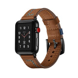 Apple Leather strap for apple watch 4 band 44mm 42mm iwatch 3 band 38mm/40mm bracelet Genuine Leather watchband belt accessories, USA Fast Shipping
