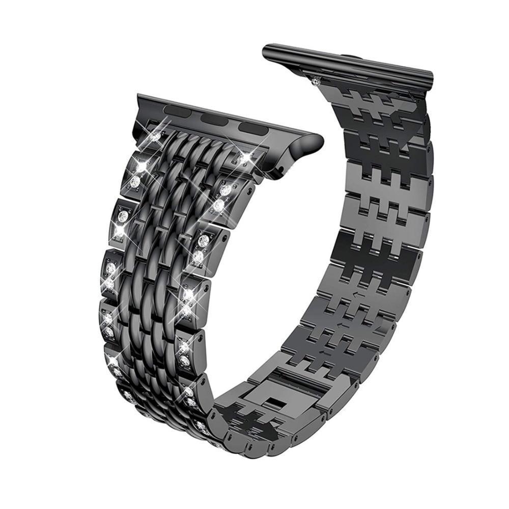 Genuine Leather Link Bracelet Magnetic Band Loop for Apple Watch  SE/8/7/6/5/4/3 | eBay