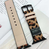 Apple Luxury Leopard Print Leather Watch Strap for Apple Watch Series 4 3 2 1 Band Men/Women Bracelet 38mm 42mm 40mm 44mm