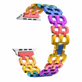 Apple Luxury Rainbow Aluminium Alloy Watch band Strap For Apple Watch 38/40mm 42/44mm Bracelet Strap for Apple Watch Series1 2 3 4