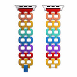 Apple Luxury Rainbow Aluminium Alloy Watch band Strap For Apple Watch 38/40mm 42/44mm Bracelet Strap for Apple Watch Series1 2 3 4