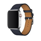 Apple Midnight-blue / 38mm Series 1 2 3 New Leather loop bracelet band for apple watch series 5 4 44mm 40mm bracelet watch band strap for iwatch 42mm 38mm series 1 2 3