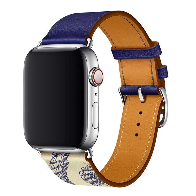 Apple New Leather loop bracelet band for apple watch series 5 4 44mm 40mm bracelet watch band strap for iwatch 42mm 38mm series 1 2 3