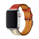 Apple New-red / 38mm Series 1 2 3 New Leather loop bracelet band for apple watch series 5 4 44mm 40mm bracelet watch band strap for iwatch 42mm 38mm series 1 2 3