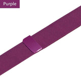 Apple Purple / 38mm / 40mm Apple Watch Series 5 4 3 2 Band, Milanese Loop Sport Strap, Magnetic Stainless Steel Bracelet watchband 38mm, 40mm, 42mm, 44mm