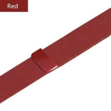 Apple Red / 38mm / 40mm Apple Watch Series 5 4 3 2 Band, Milanese Loop Sport Strap, Magnetic Stainless Steel Bracelet watchband 38mm, 40mm, 42mm, 44mm