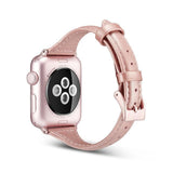 Apple Rose / For 38mm and 40mm Newest Slim Genuine Leather Strap For Apple Watch 4 Band 40mm 44mm iWatch Sport Wristband For Apple Watch 42mm 38mm 2019