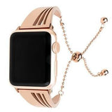 Apple Rose gold / 38mm/40mm Apple Watch band cuff, Stainless Steel strap, Fits Series 1 2 3 4 5 44mm, 40mm, 42mm, 38mm Luxury iwatch Bracelet
