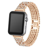 Apple rose gold / 38mm / 40mm Apple Watch Series 5 4 3 2 Band, Stylish Crystal Diamond stainless steel Replacement Band for iWatch 38mm, 42mm, 40mm, 44mm