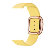 Apple Rose Gold Buckle13 / 44MM Rose gold Modern Buckle Leather Band for Apple Watch 44mm 40mm  42mm 38mm Replacement Wristband for iWatch Series 4 3 2