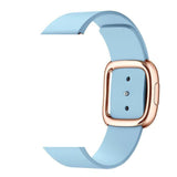 Apple Rose Gold Buckle15 / 44MM Rose gold Modern Buckle Leather Band for Apple Watch 44mm 40mm  42mm 38mm Replacement Wristband for iWatch Series 4 3 2