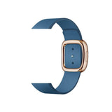 Apple Rose Gold Buckle19 / 44MM Rose gold Modern Buckle Leather Band for Apple Watch 44mm 40mm  42mm 38mm Replacement Wristband for iWatch Series 4 3 2