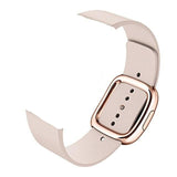 Apple Rose Gold Buckle20 / 44MM Rose gold Modern Buckle Leather Band for Apple Watch 44mm 40mm  42mm 38mm Replacement Wristband for iWatch Series 4 3 2