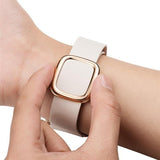 Apple Rose gold Modern Buckle Leather Band for Apple Watch 44mm 40mm  42mm 38mm Replacement Wristband for iWatch Series 4 3 2