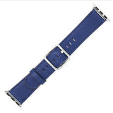 Apple Royal blue / 42 mm Leather Strap For Apple Watch Band 42mm 38mm iwatch 4/3 Bracelet 44mm 40mm bracelet Stainless Steel Classic Buckle Watchband, USA Fast Shipping