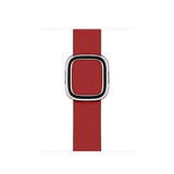 Apple Ruby Red / 44MM Rose gold Modern Buckle Leather Band for Apple Watch 44mm 40mm  42mm 38mm Replacement Wristband for iWatch Series 4 3 2