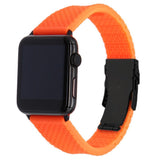 Apple Silicone Rubber Watchband for iWatch Apple Watch 38mm 40mm 42mm 44mm Band Series 5 4 3 2 1 Steel Safety Clasp Strap Bracelet