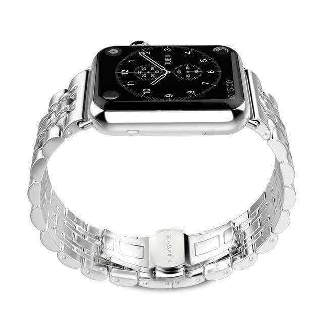 Apple Silver / 38mm / 40mm Apple Watch Series 5 4 3 2 Band, Stainless Steel Rolex Style Strap, Links Watchband Smart Watch Metal Bracelet 38mm, 40mm, 42mm, 44mm