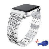Apple Silver / 38mm Link bracelet strap For Apple watch band 42mm 38mm iwatch 4 band 44mm 40mm Diamond Stainless steel watchband Apple watch 4/3/2/1