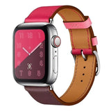 Apple Single-rose wine / for 38mm and 40mm manufacturer Leather Loop for iwatch 4 3 2 1 Strap for Apple Watch Band 38mm 42mm 40mm 44mm Flower Design