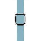 Apple Sky Blue / 44MM Rose gold Modern Buckle Leather Band for Apple Watch 44mm 40mm  42mm 38mm Replacement Wristband for iWatch Series 4 3 2