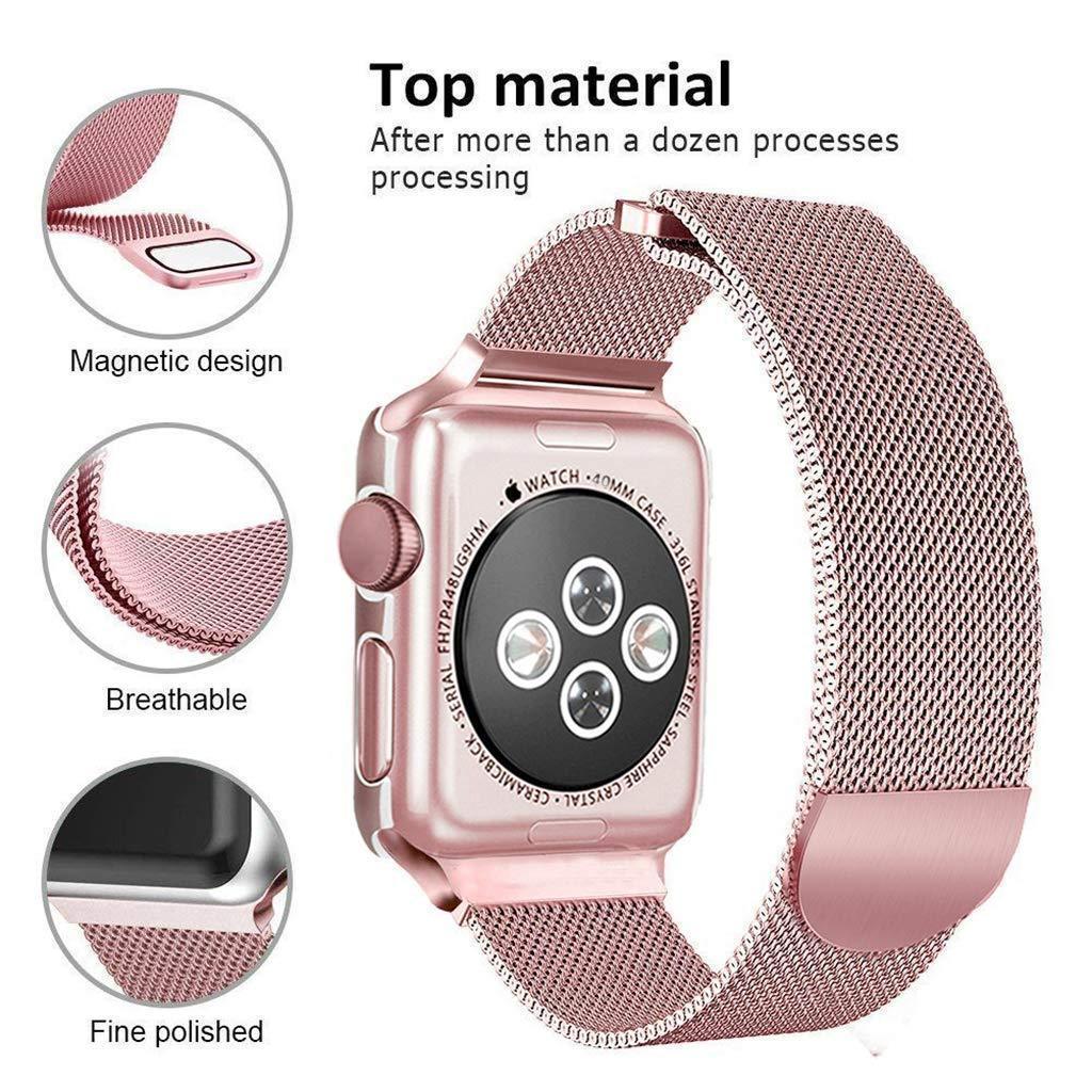 Apple Watch Milanese Mesh Magnetic Sport Loop Stainless Steel Metal Br –  jetechband
