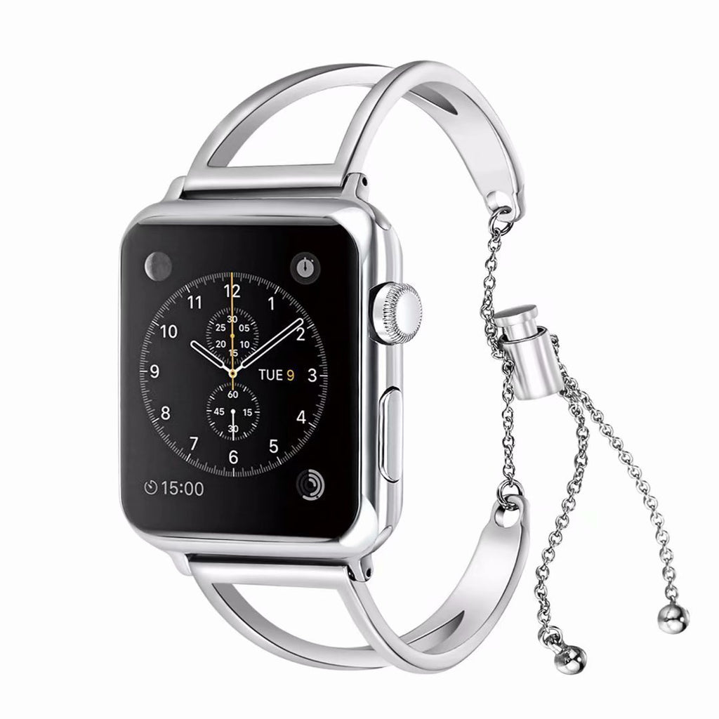 apple watch bands Silver / 38mm / 40mm Apple Watch Series 5 4 3 2 Band, Apple Watch Minimalist Band Cuff, Luxury Bracelet Fits 38mm 40mm 42mm 44mm - US fast shipping