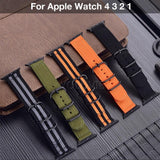Apple Watchband For Apple Watch Band 42mm 44mm Nylon NATO Sport Strap 38mm 40mm iWatch Bands Accessories Bracelet Series 4 321