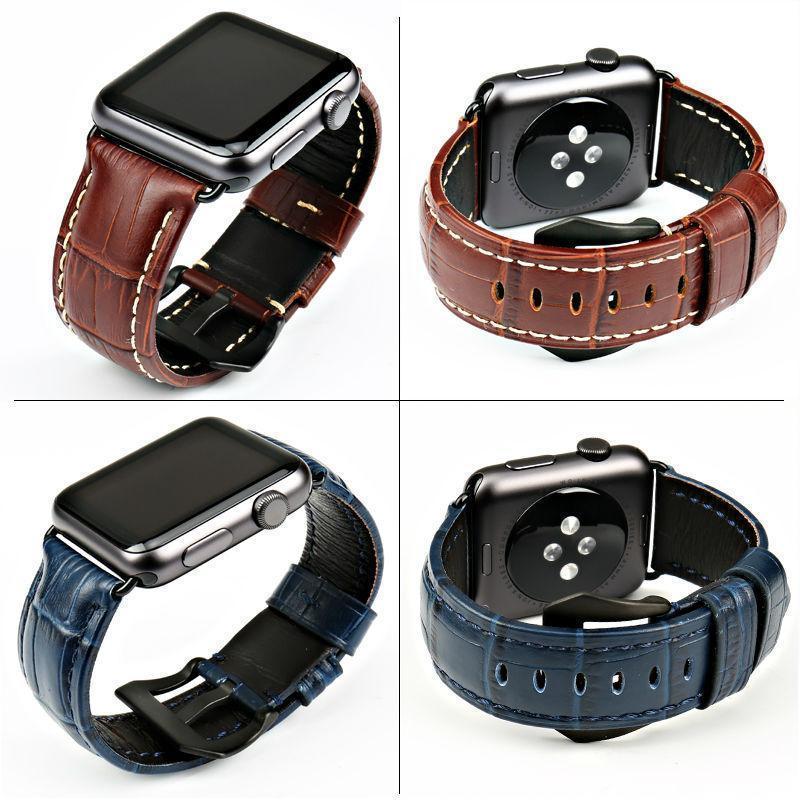 Apple Watchbands genuine cow leather watch strap for Apple Watch Band 42mm 38mm series 4 1 iwatch 4 44mm 40mm  watch bracelet