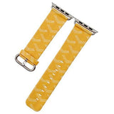 Apple yellow / 38mm / 40mm Apple Watch Series 5 4 3 2 Band, Strap Leather Watchband Accessories fits 38mm, 40mm, 42mm, 44mm - US Fast Shipping