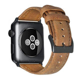 Apple Yellow / for 38mm size Apple watch band mens Genuine Leather Wax Oil Skin band bracelet for Apple Watch Series 1 2 3 4 Watchband Replacement Strap Men 44mm/ 40mm/ 42mm/ 38mm
