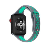 Home Gray greem / 38mm / 40mm Slim strap For Apple Watch 5 band 40mm 44mm iWatch Band 38mm 42mm Breathable sport silicone bracelet Apple watch 5 4 3 2 1 38 40 44