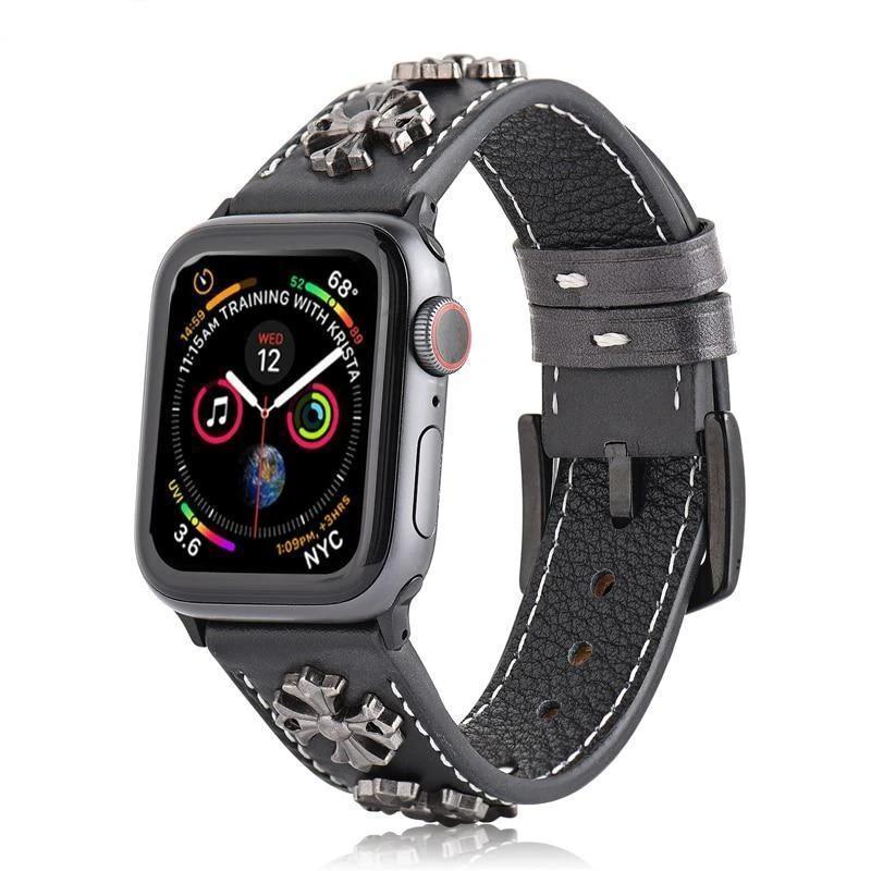 Home Leather strap for Apple watch band 5 4 3 2 1 44mm 40mm iwatch correa 42mm 38mm 3 2 high quality Bracelet for Apple watch Accessories