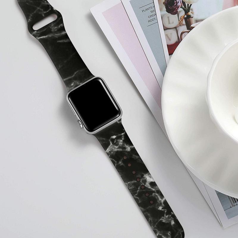 Home Printing strap for apple watch band 44 mm 40mm iwatch band 42mm 38mm Sport silicone bracelet watchband for Apple Watch 4 3 5 2 1