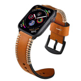 Stitched Leather Strap for Apple Watch