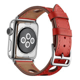 Red Genuine Leather Hollow Style Band
