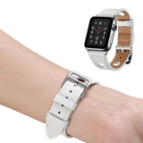 White Genuine Leather Hollow Style Band